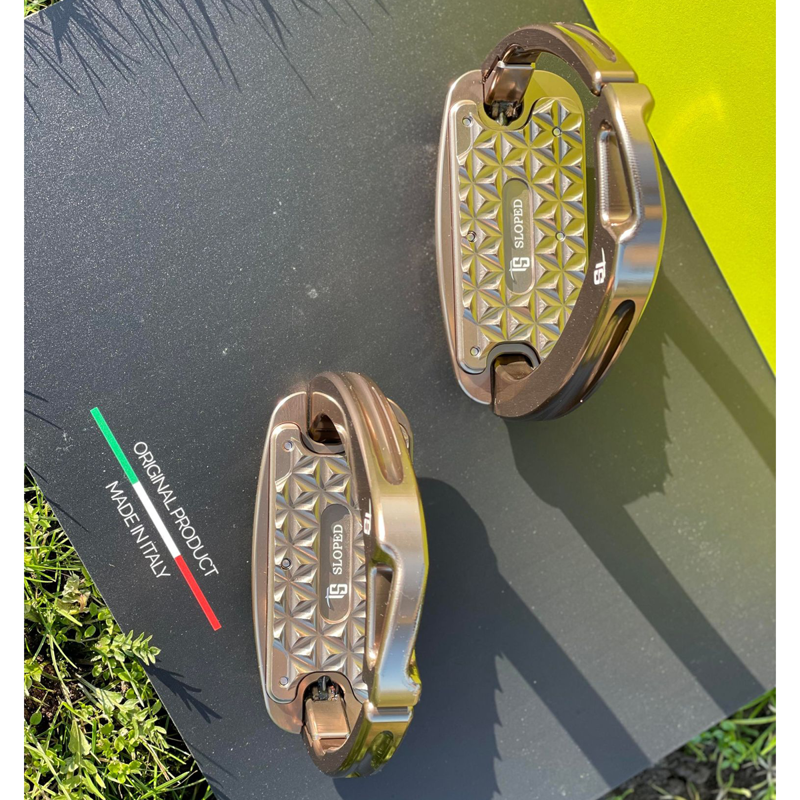 Tech Stirrups Venice Sloped Evo - Brown/Brown-4